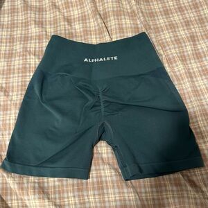 Alphalete Amplify Seamless Teal Shorts